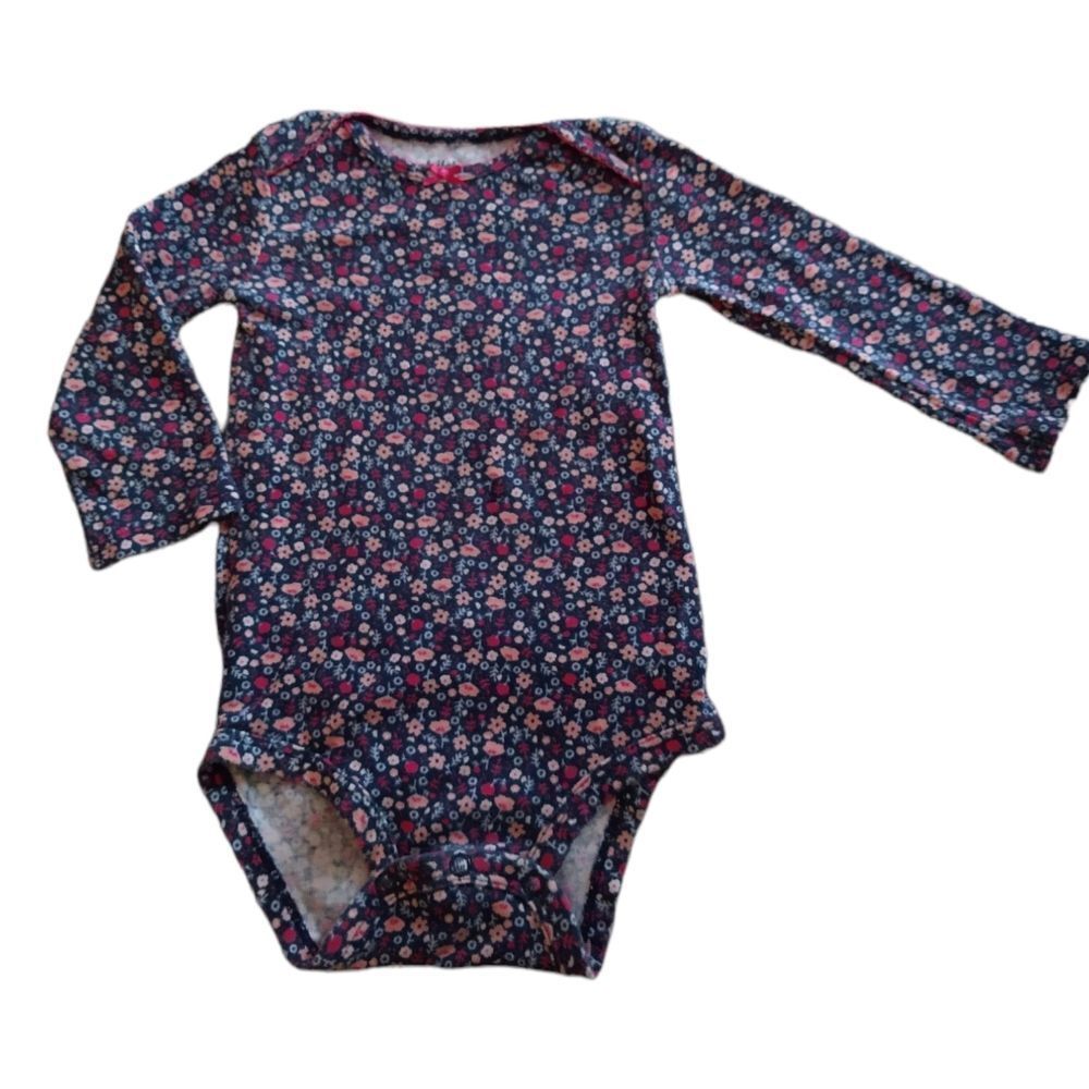 Carter's Baby Girl Long Sleeve Floral Bodysuit